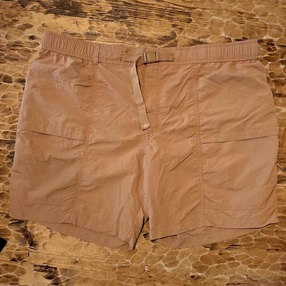 Eddie Bauer 2XL Men's Brown Sugar Pull On Ripstop Tech Moisture Wicking Shorts